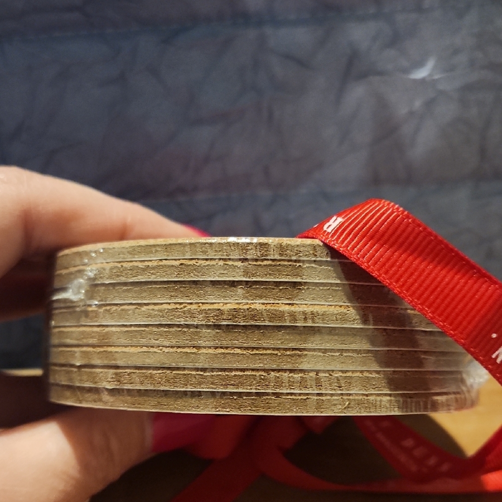 Rae Dunn Artisan Collection Cork Lid with Red Ribbon - Picture 3 of 4
